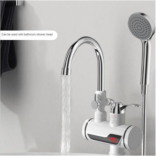 Robinet Electrique Chauffe-eau Affichage Numérique Mitigeur Lavabo Cuisine