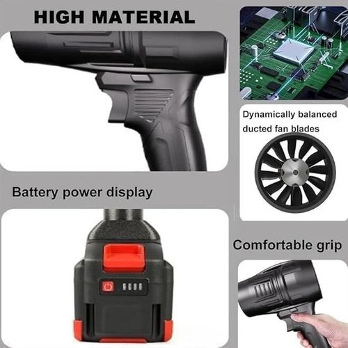 Souffleur Air Comprimé 48v Sans Fil – Turbo Puissant Pour Dépoussiérage & Séchage Voiture