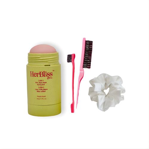 Bâton Coiffant + Brosse À Cheveux + Chouchou En Soie