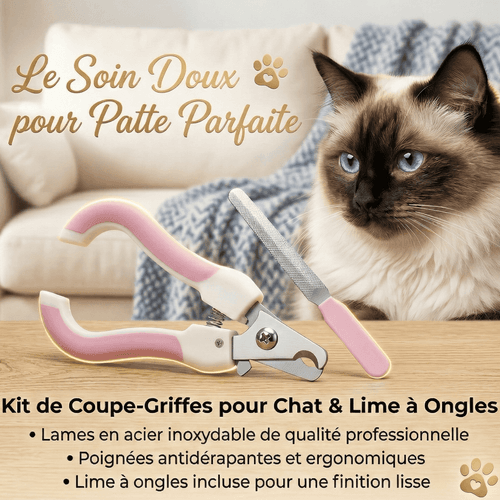 Kit De Coupe Griffes Chien Et Chat Avec Lime À L'ongles 