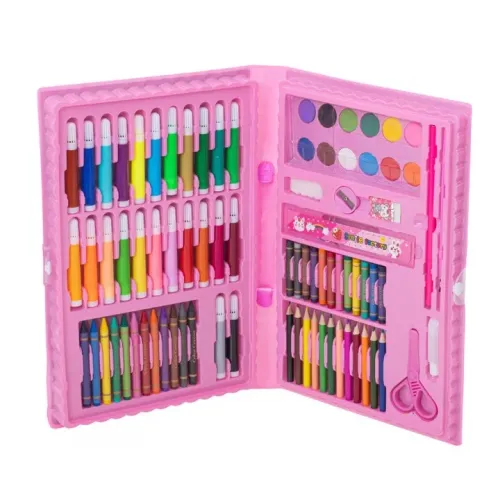 Coffret Artistique 86 Pièces Enfant Et Ado – Kit Dessin Et Peinture Complet