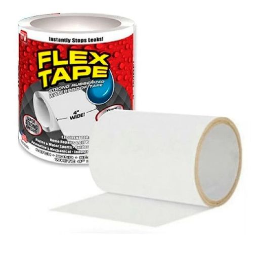 Flex Tape Ruban Adhésif Super-étanche Pour Réparations Multifonction Blanc