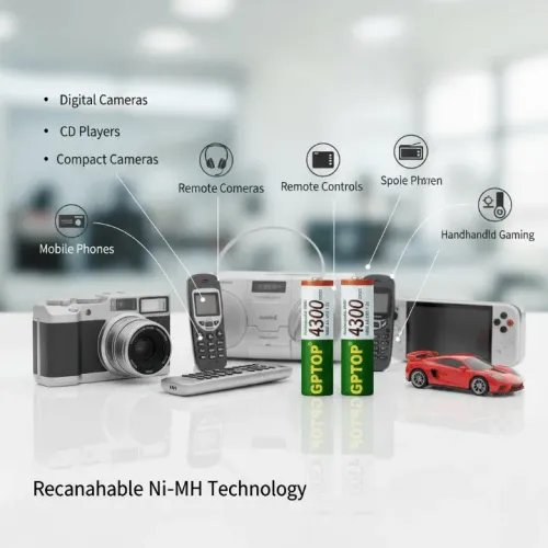 Piles Aa Rechargeables Gptop 4300 Mah – Batteries Nimh 1,2 V Durables (lot De 2)