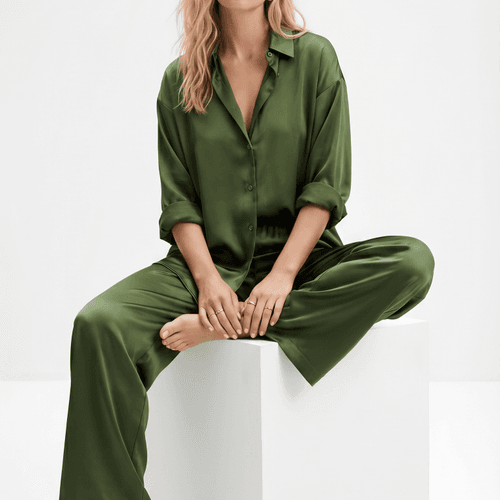 Ensemble Satin Élégant Effet Soie