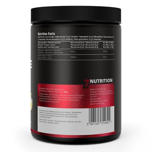 Glutamine Saveur Citron – L-glutamine + Taurine Pour Récupération Et Endurance