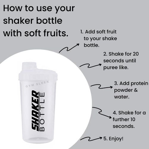 Shaker Sans BPA avec Filtre – Antifuite pour Protéines, Whey, BCAA & Compléments Alimentaires