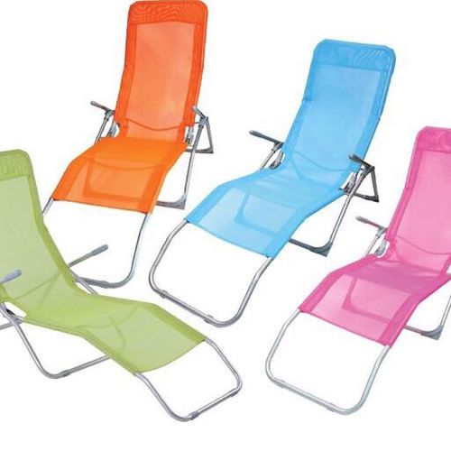 Chaises Longues Pliables Détente Extérieure - Couleur Aléatoire