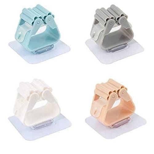 (lot De 1) Support Mural Simple Pour Balai Et Serpillière, Organisateur Pour Cuisine, Salle De Bain, Garage Et Jardin