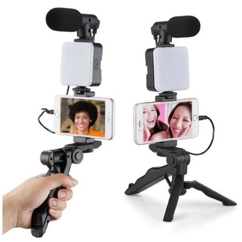 Kit Trépied Vidéo Ay-49 Avec Micro