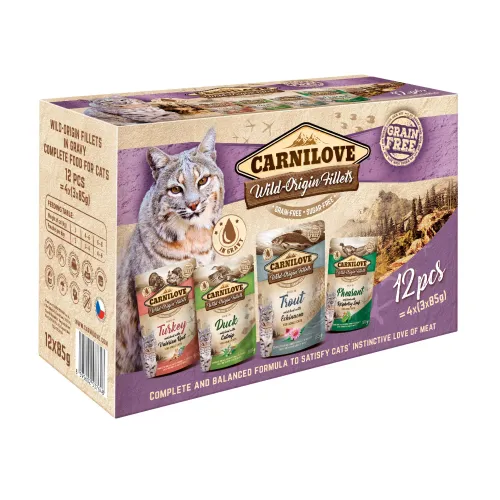 Cat Pouch Multipack (Dinde | Canard | Truite | Faisan) 