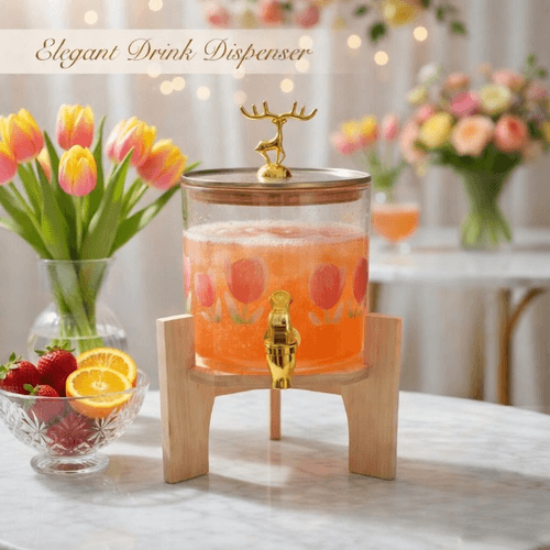Distributeur À Boisson En Verre Avec Robinet Pratique