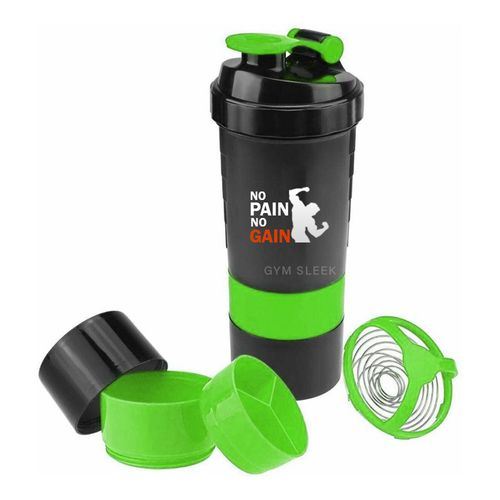 Shaker À Protéines Avec Compartiments À Poudre Anti-fuite - Sans Bpa