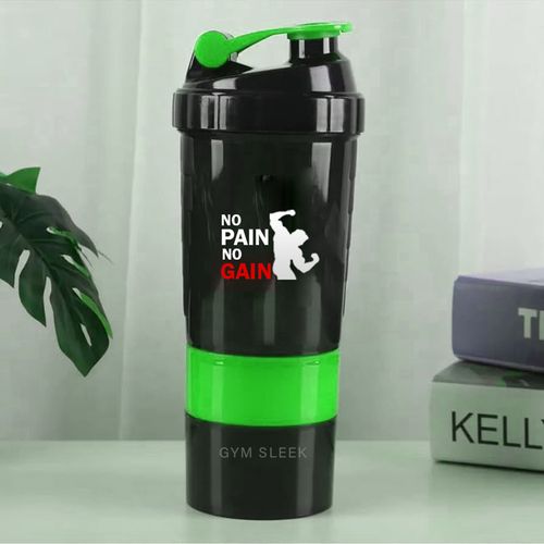 Shaker À Protéines Avec Compartiments À Poudre Anti-fuite - Sans Bpa