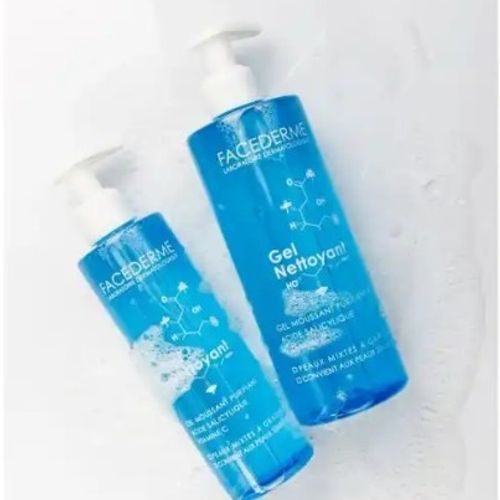 Deux Gels Nettoyants Visage Purifiants Peau Mixte/grasse Vitamine C Acide Salicylique 400ml + 200ml