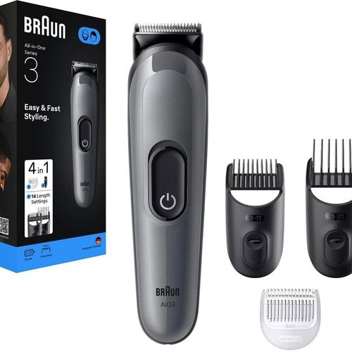 Tondeuse A Barbe Et Cheveux Rechargeable Pour Homme Aio3500 All-in-one Series 3 4in1 14 Réglages