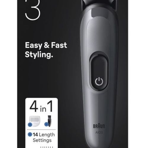Tondeuse A Barbe Et Cheveux Rechargeable Pour Homme Aio3500 All-in-one Series 3 4in1 14 Réglages
