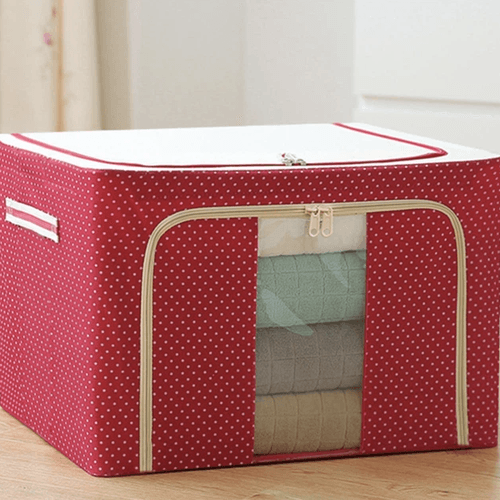 Boîte De Rangement Pliable Grande Capacité Pour Vêtements Et Organisation Maison – Couleur Aléatoire