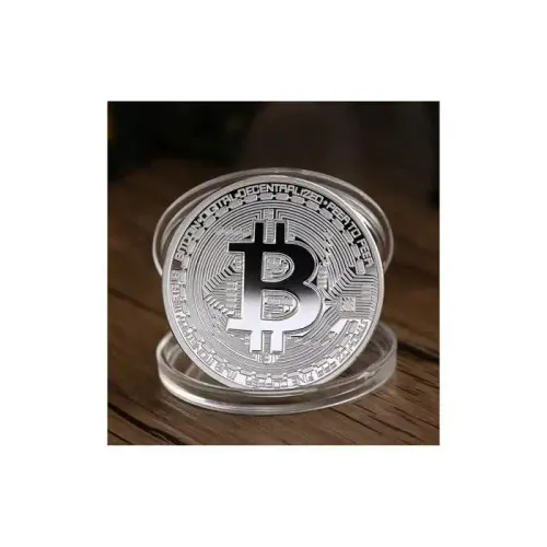 Pièce Bitcoin, Dans Une Boîte