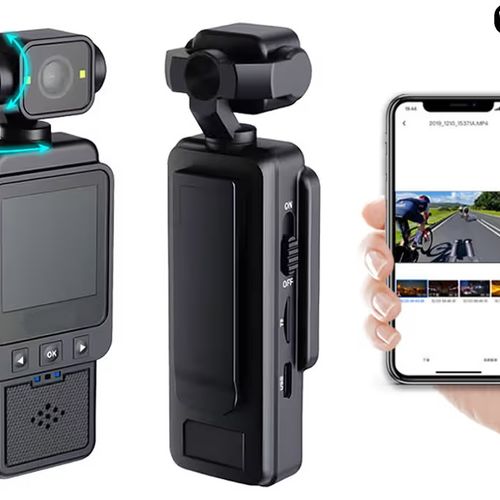 Caméra Sport HD 1080P Wi-Fi – Stabilisation d’Image & Objectif Rotatif 