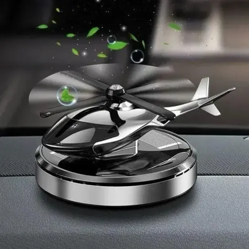 Ventilateur Solaire Parfumé Pour Voiture Et Bureau