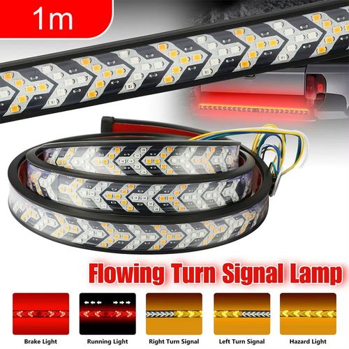 Bande Lumineuse Led Pour Porte Arrière De Voiture Et Camion, Clignotant, Frein D'avertissement Dynamique, Barre De Feu Arrière Inversé Pour Ramassage Jeep 12-24v