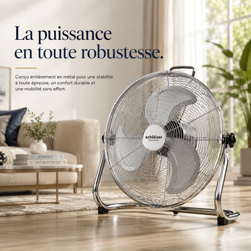 Ventilateur De Sol Métallique Slz - 16"
