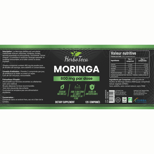 Moringa 800 Mg Par Dose 