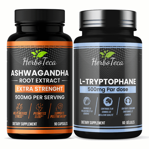Pack Sommeilet Equilibre Émotionnel L-tryptophane + Ashwagandha Herboteca