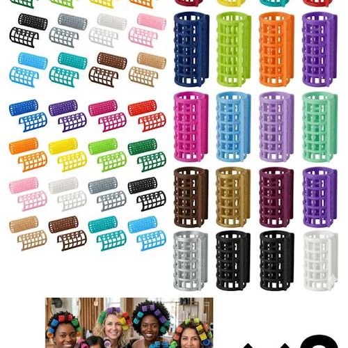 8 Rouleaux Pour Cheveux Clipsables. X Large 7cm × 3cm.Couleurs Aléatoires. 