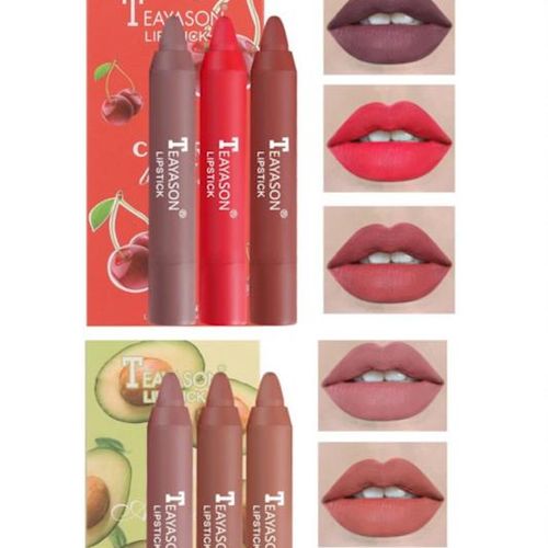 Pack De 6 Rouges À Lèvres Finition Mat Velours Aux Extraits Naturels.