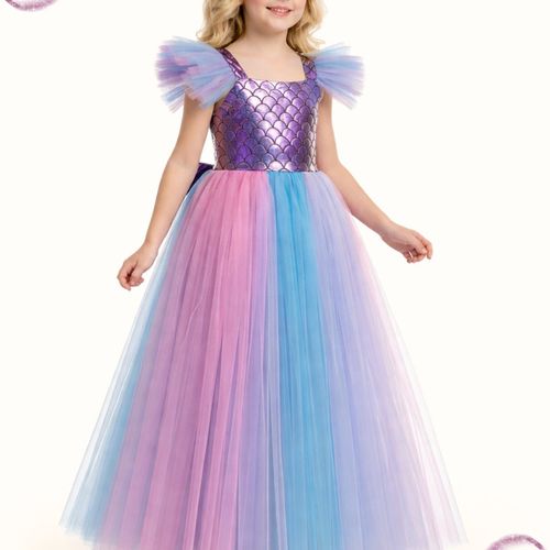 Princess Mermaid Multicolor Dress