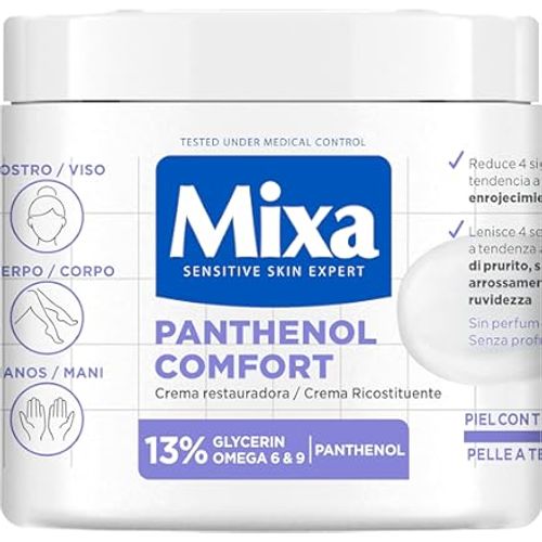 Crème Panthénol Confort Ant-iGrattage pour Peaux Très Sèches et Réactives