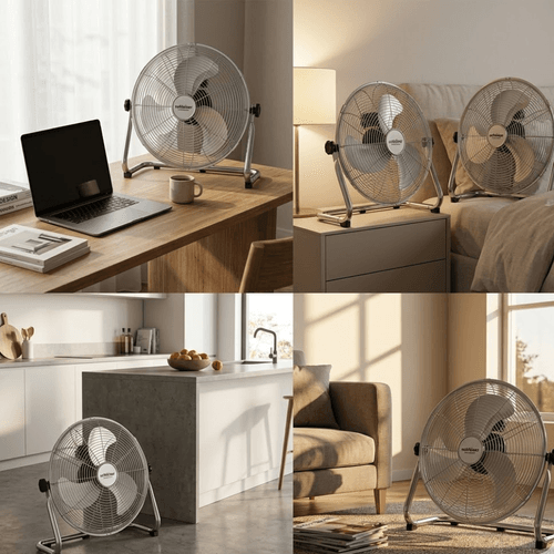 Ventilateur De Sol Métallique Slz-ff016 16" Avec Télécommande