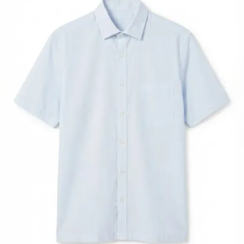 Chemise Basique Manches Courtes Rayures Bicolores