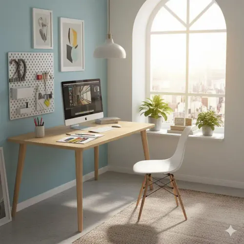 Bureau D'étude Pour Enfant, Mdf, 100 X 50 X 74 Cm - Design Moderne Bureau