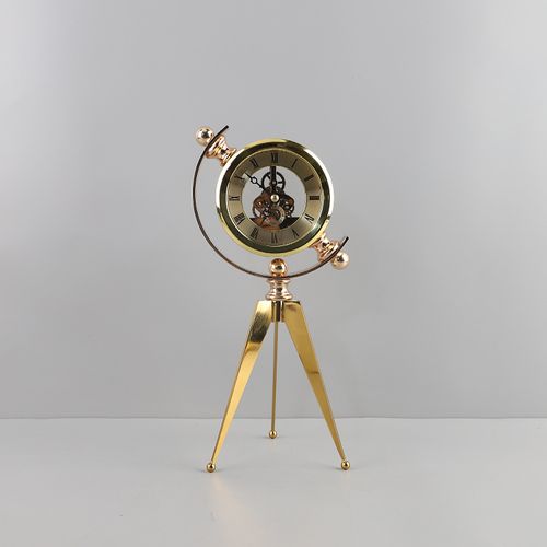 Horloge Trépied En Métal Inoxydable