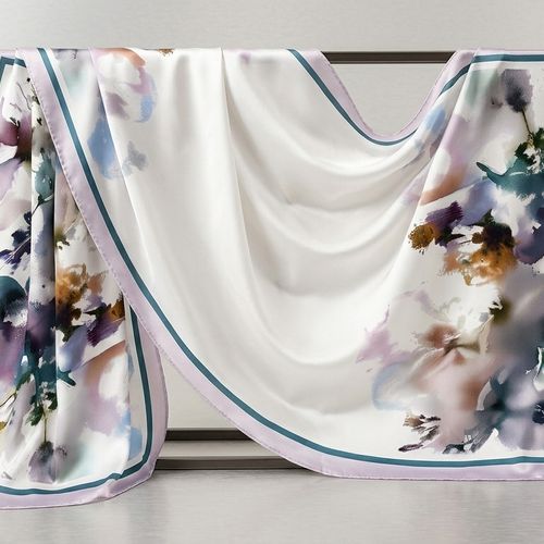 Châle Imprimé Élya 180 × 70 Cm – 100 % Tencel _ Collection – Éclats D'art