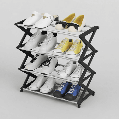 Etagère De Rangement En Forme De X Pour Chaussures - Couleur Aleatoire