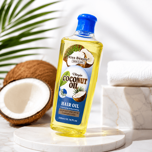 Huile De Coco Vierge Soin Nourrissant Intensif Pour Cheveux Secs Abîmés