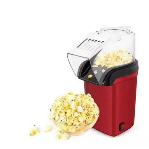 Machine À Popcorn Sans Huile, Cuisson Air Chaud, Prêt En 3 Min, Grande Capacité, Interrupteur