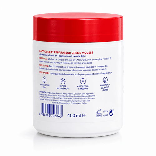 Crème Nourrissante Réparatrice À Texture Mousse – Hydratation Longue Durée