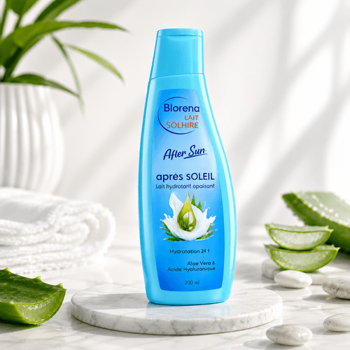 Lait Réparateur Après Exposition Au Soleil Aloe Vera Acide Hyaluronique