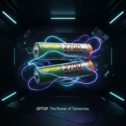 Lot De 2 Piles Rechargeables Gptop Aaa 2700