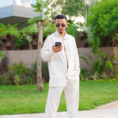Ensemble Le Lin : Chemise Avec Manches Longues + Pantalon