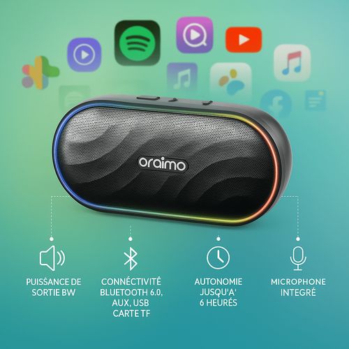 Speaker Enceinte Fm Sans Fil Spacebox