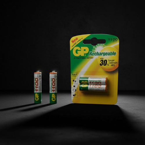 Lot de 2 Piles Rechargeables AAA 1100 mAh – 1,2 V