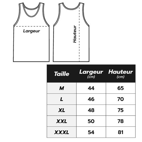 Lot De 6 Débardeurs 100% Coton 