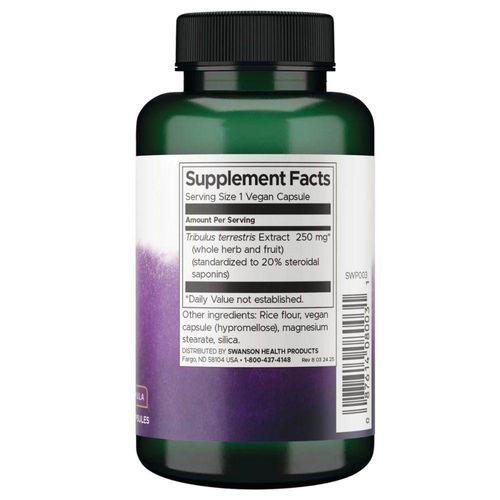Mega Tribulus Extract 250 Mg | 20% Saponines | Tribulus Terrestris