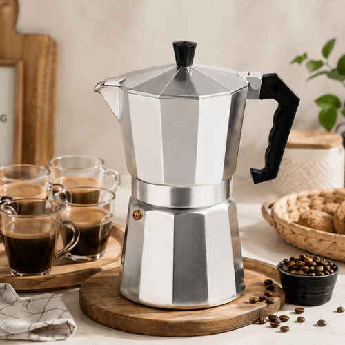 Cafetière Italienne – Aluminium Argenté