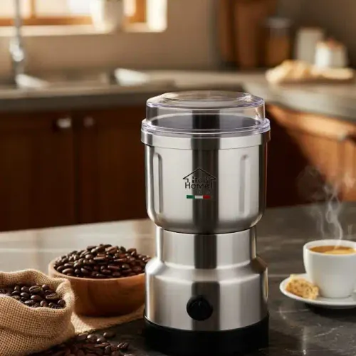 Moulin À Café Et Épices Électrique Italy Home – Lames En Acier Inoxydable